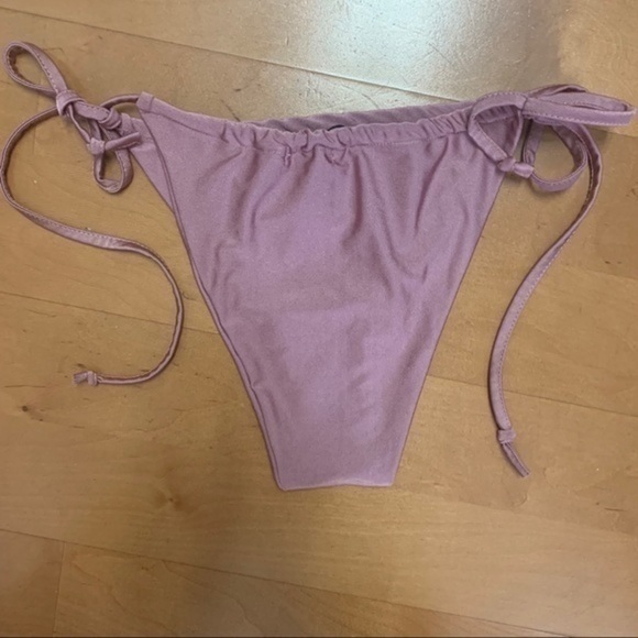 Nasty Gal Maybe high leg tie up bikini bottom Sz 4 - Picture 6 of 8